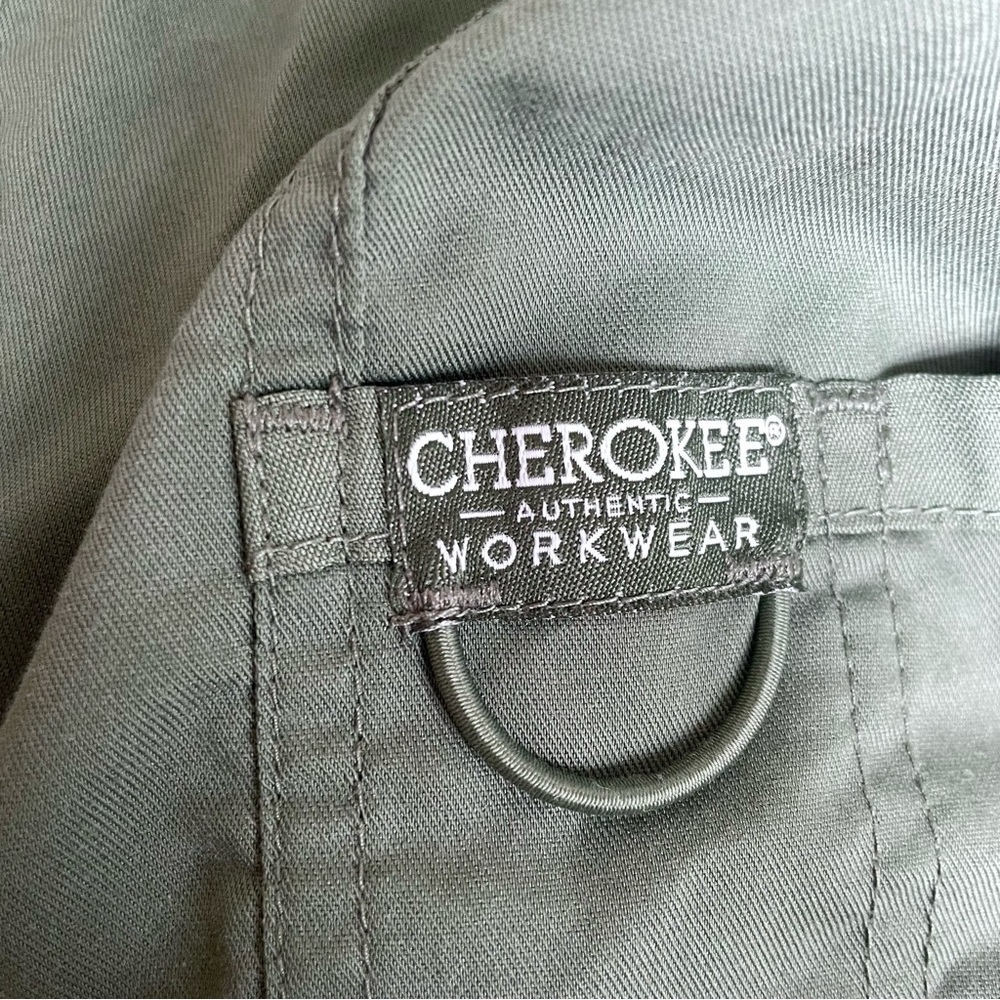Olive Scrub Jacket - Picture 2 of 4